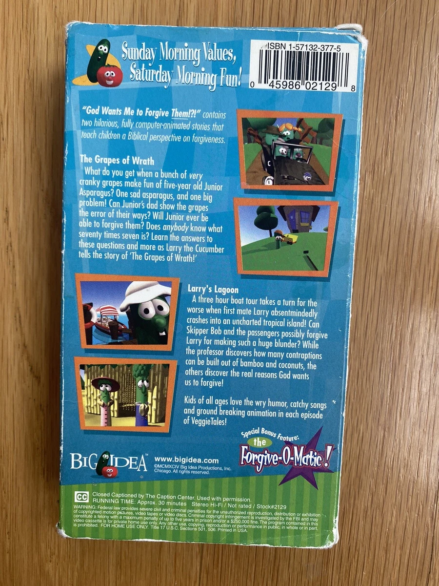 Veggietales God Wants Me To Forgive Them Vhs Veggietales God Wants Me To Forgive Them Vhs