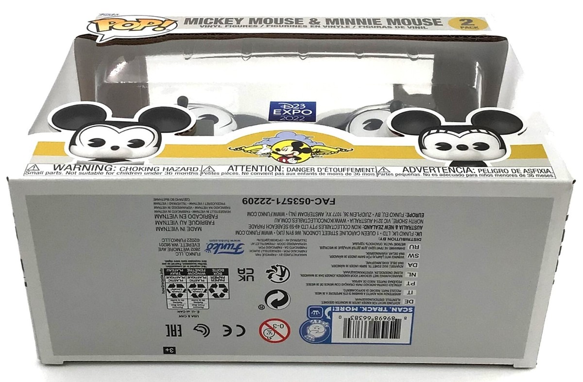 Funko Pop! Disney D23 EXPO 2022 Mickey & Minnie Mouse Black