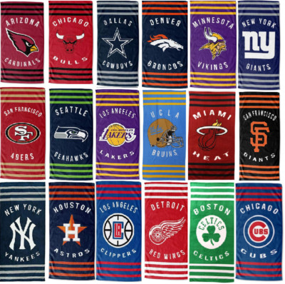 Brand New NFL MLB NBA NCAA Sport Teams Logo Beach Towel Large Size 30''x60''