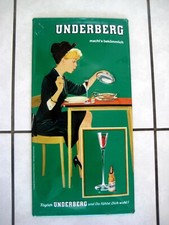 Original altes Blechschild (gewölbt) "UNDERBERG KRÄUTERLIKÖR" Werbung Schilder