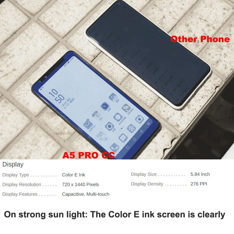 4G Hisense A5 PRO CC Color E Ink Android Phone eBook Reader Mobile