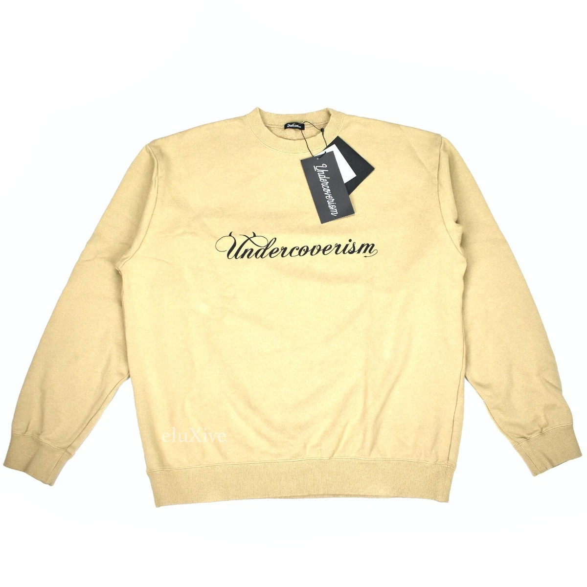 NWT $245 Undercover Tan Undercoverism Logo Crewneck Sweatshirt Japan AUTHENTIC