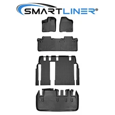 SMARTLINER Custom Fit Floor Mats Cargo Liner 2011-2012 Toyota Sienna 8 Passenger