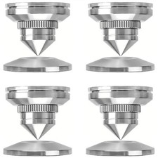 Adjustable Stainless Steel HIFI Speaker Turntable Isolation Feet Floor Protector