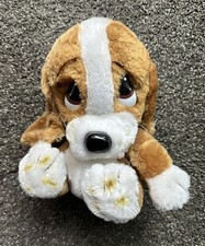 Vintage Original Sad Sam  Honey Plush 1980s Applause Basset Hound Dog 8" W/Tag