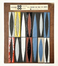 Roger Capron - Rare Panneau de Présentation NAVETTES - Vallauris Circa 1958