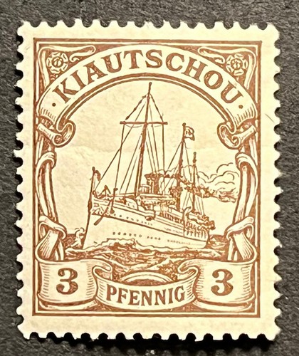 Travelstamps: Germany Kiautschou Stamps 3pf, Kaiser’s Yacht Mint OG H UNWMK - Picture 5 of 5