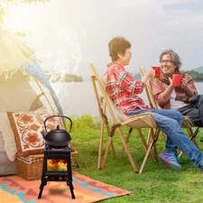 LEADZM Camping Wood Stove Backpacking Wood Burning With Bag