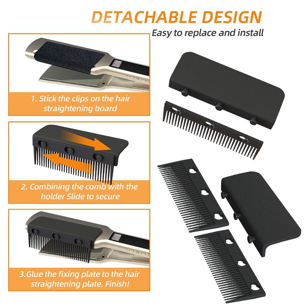 V Type Hair Straightener Comb Hair Straightening Nimble Comb Grip Comb