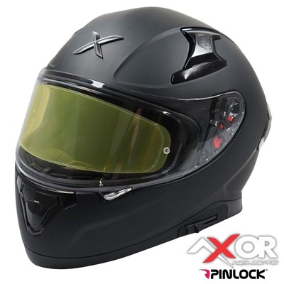 Axor Apex Motorradhelm matt schwarz Pinlock inklusive