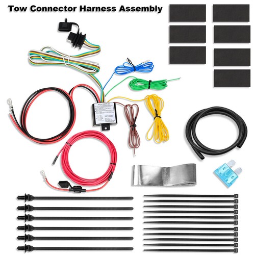 4-Pin Flat Trailer Connector Plug Wiring Harness Kit For Ford Bronco 2/4 D 21-24 - Picture 2 of 7