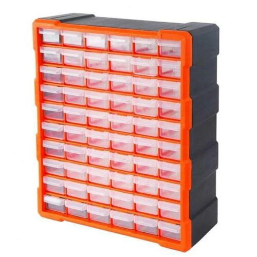 Storage Organizer Cabinet Plastic Parts Hardware Container Toy Bin 60-Drawers - Picture 7 of 13