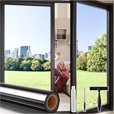 Coavas One Way Privacy Window Film, Heat Blocking, 35.4x78.7in with Tools