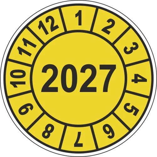 Prüfplakette, Wartungs-Plaketten, Prüfung, Etikett UVV BGV 2022 - 2027 - Bild 7 von 12