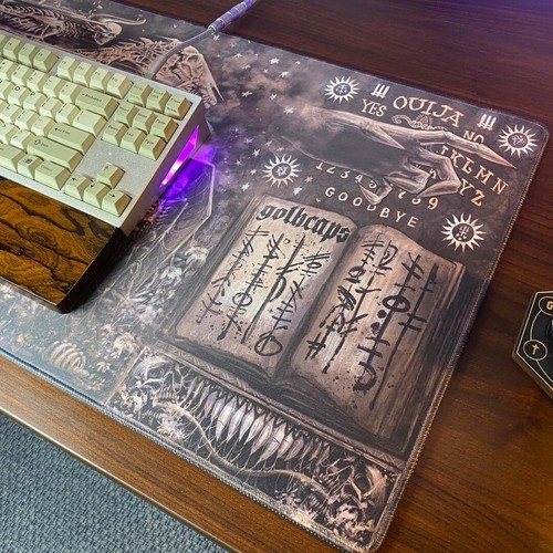 GothCaps Undead Horserider XL Gaming Deskmat 90x40 CM Limited Edition Godmachine - Picture 3 of 5