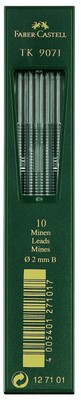FABER-CASTELL 127101 - 10 Fallminen TK 9071 Minenstärke 2 mm Härtegrad B