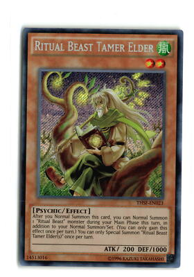 yugioh ritual beast cards YU-GI-OH! - Combination with The (THSF-EN032) - The Secret Forces - Unlimited Edition return them to the Graveyard RITUAL BEAST TAMER ELDER THSF-EN023