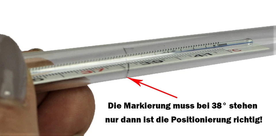 Romed klassisches Fieberthermometer | analog | ohne Quecksilber | THERM-288MF - Bild 4 von 4