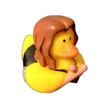 Drummer Rocker Duck - Bath Toy Duck 2" Rubber Bath Toy - New