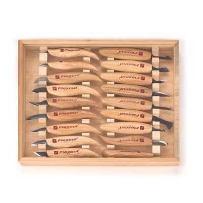 Flexcut Deluxe Set with Free Tool Roll