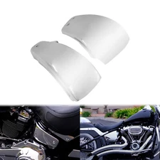 Motorcycle Chrome Side Fairing Battery Cover Fit For Harley Softail M8 Fat Boy