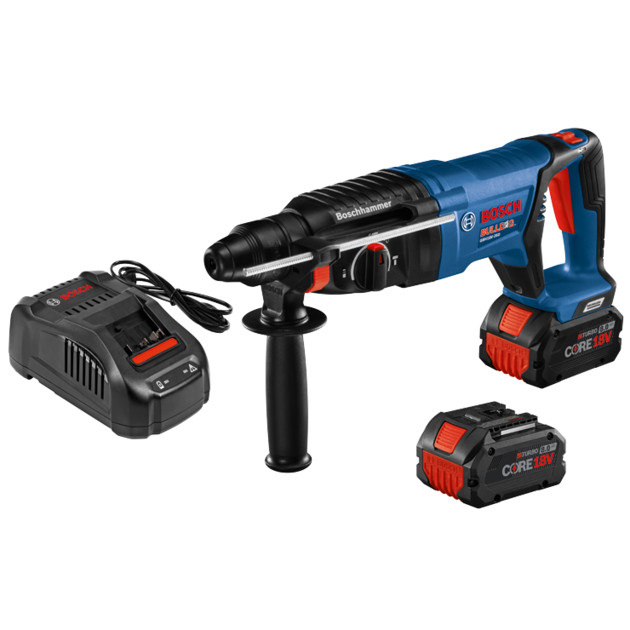 New Bosch GBH18V-26DK24 18V EC Brushless SDS-plus Bulldog 1 In Rotary Hammer Kit