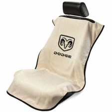2 - Tan Seat Armour Wnew Dodge Logo-front Seat Covers-towel Protector- 2 - Tan Seat Armour Wnew Dodge Logo-front Seat Covers-towel Protector-