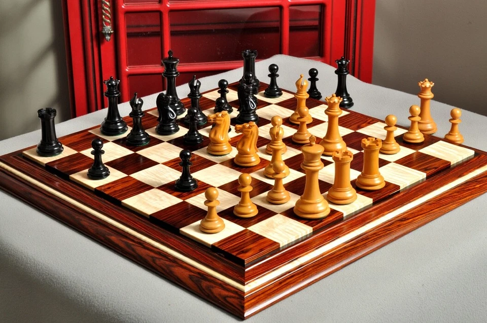 The Morphy Luxury Chess Pieces - 4.4" King Ebonized & Antiqued Boxwood - Image 2 of 4