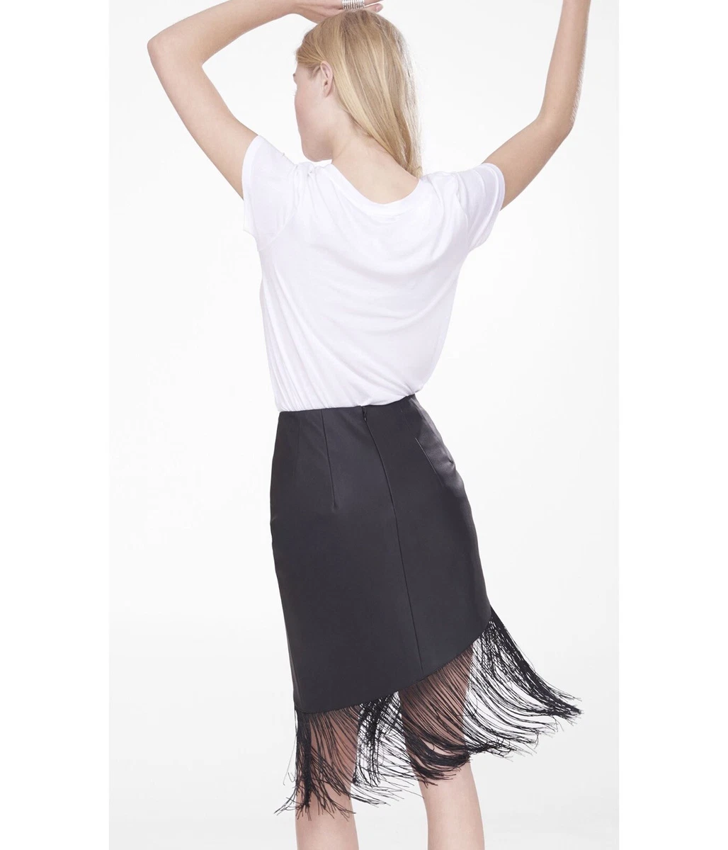 Express minus shop the leather skirt
