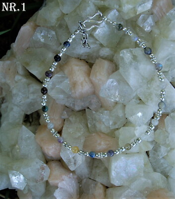 Fußkettchen Edelstein Fußschmuck Fußkette mit Edelsteinen Hippie Schmuck Fuß