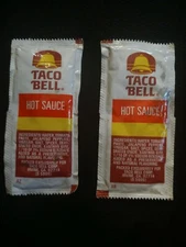 2 Vintage Toca Bell Hot Sauce Packs
