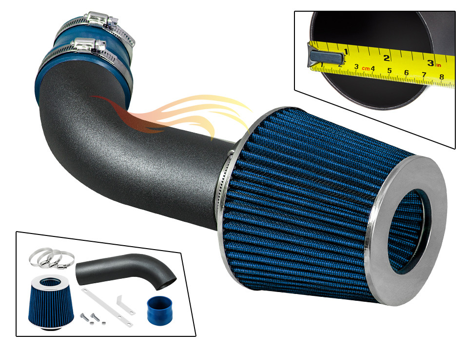 BCP RW BLUE 1989-1994 Chevy Geo Tracker 1.6L L4 Short Ram Air Intake Kit +Filter