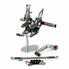 Aluminum Rearsets Footpeg Pedals Fit for Honda CBR 1000 RR 2012-2018 Titanium