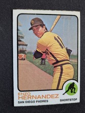 1973 Topps Baseball Card # 438 Enzo Hernandez - Sab Diego Padres (VG/EX)