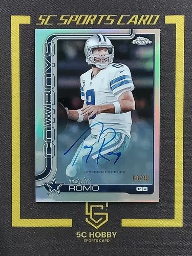2025 Topps Chrome Tony Romo Base (RAW)