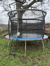 12ft Trampoline With Safety Net, Ladder & Brand New Boxed Anchor Kit