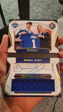 Daniel Jones 2019 Panini Limited Draft Day Auto RPA Booklet /55  Rookie RC