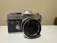 Canon FT 35mm SLR Film Camera  Canon FL 50mm f/1.8 Lens   Excellent Condition