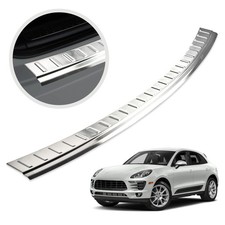 Ladekantenschutz für Porsche Macan I (95B) PRE-FL 2014-2021 Silber Gebürstet