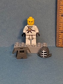 LEGO Ninjago Minifig #9446 - Zane Kendo - njo0044 - Minor Scratches - No Cracks