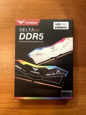 Team Group 16GB (2 x 8GB) 288-Pin PC RAM DDR5 6000 (PC5 48000) Memory- WHITE