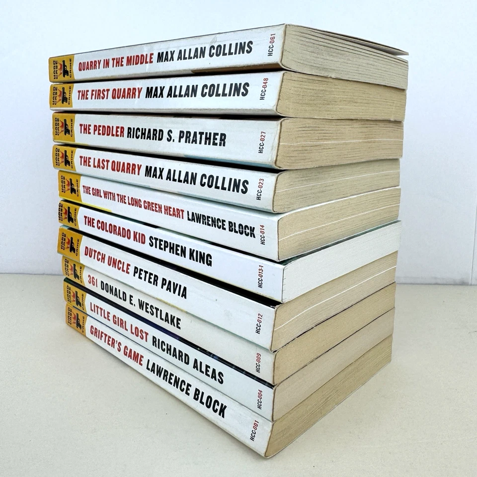 Hard Case Crime Paperback Book Lot Max Allan Collins Peter Pavia Richard Prather Foto 3 de 4