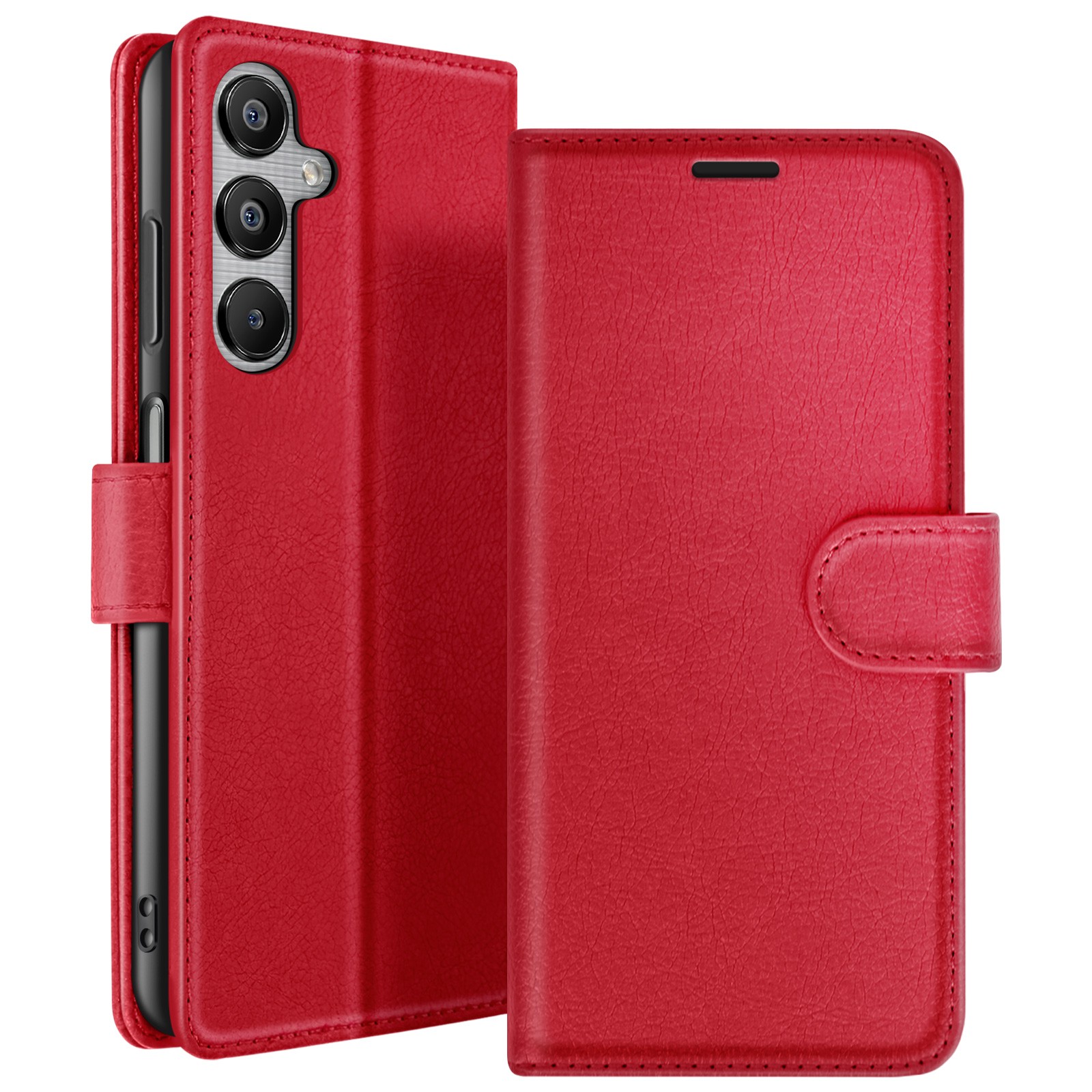 Étui pour Galaxy M35 avec languette magnétique puissante et support vidéo ajustable