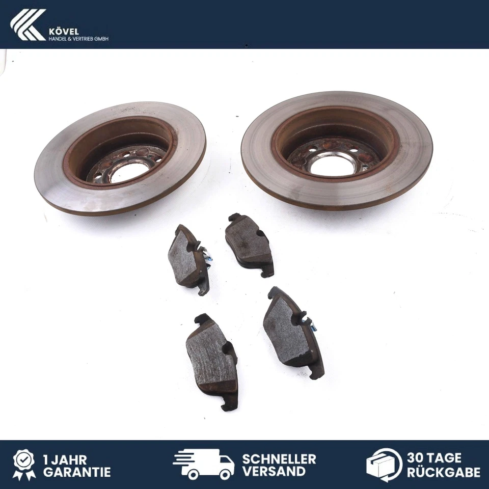 Disques de Frein 278mm Avec Plaquettes Arrière Mercedes C-Classe W204 - Photo 1/3
