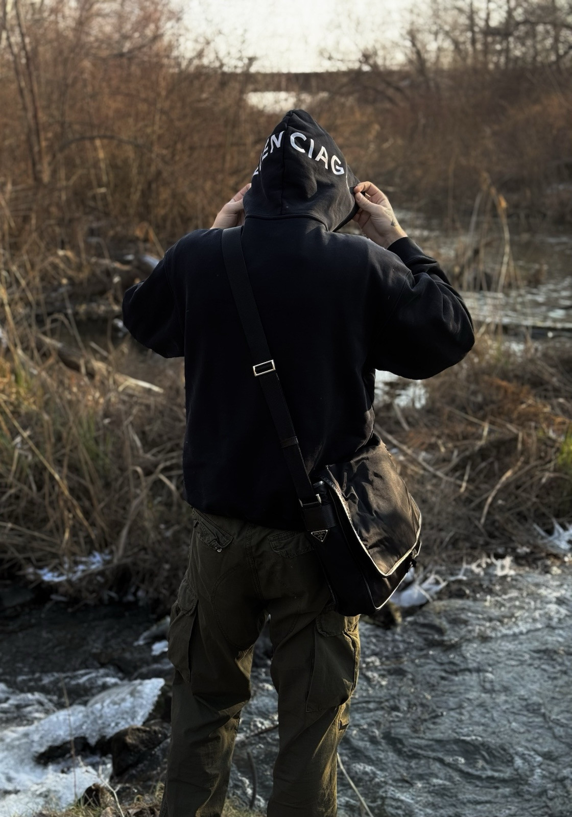 Prada Tessuto Black Nylon Crossbody Bag