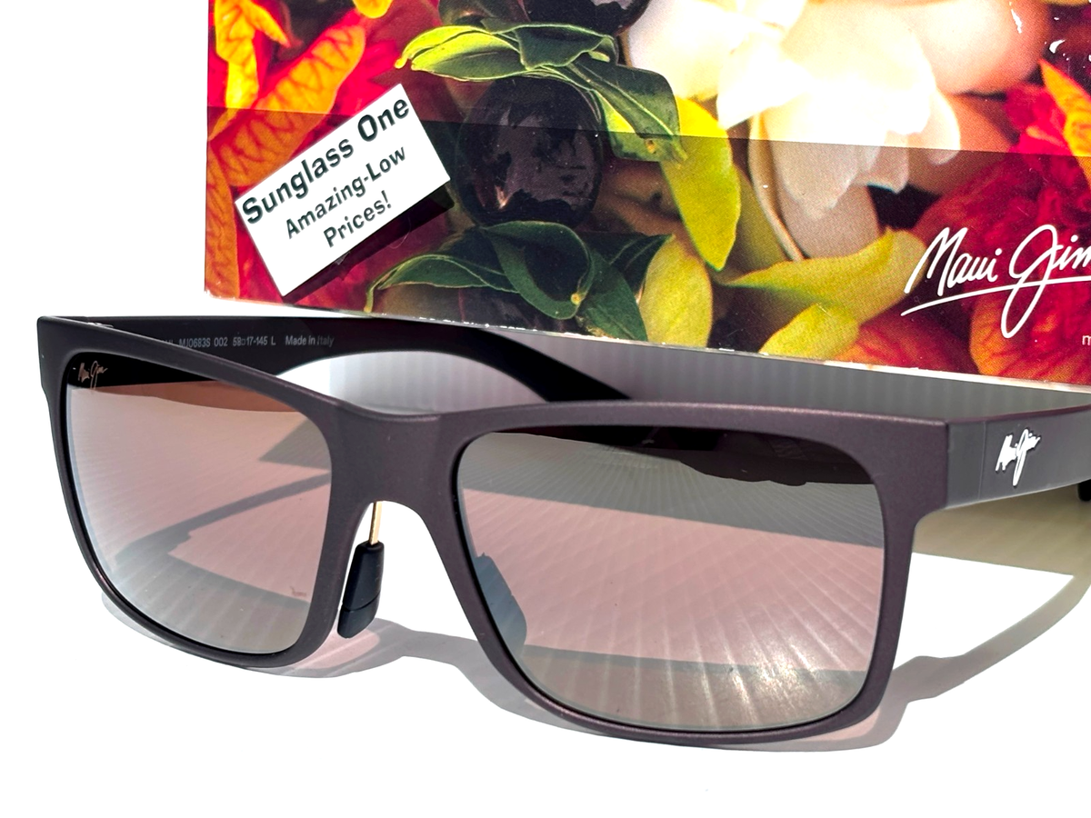 Maui Jim HOOPILI Metallic Matte Brown POLARIZED Bronze GLASS