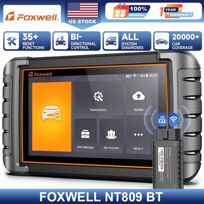 Foxwell NT809 BT Bidirectional OBD2 Scanner Full System Car Diagnostic Tool TPMS