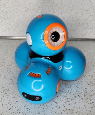 Wonder Workshop Dash Smart Robot for Kids DA01 Blue Tested Working