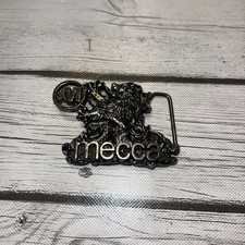 REALLY NICE VINTAGE 1970s MECCA FASHION APPAREL BRAND BELT BUCKLE