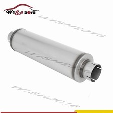 5 Inlet Outlet Stainless Steel Diesel Muffler 24 Body Straight Through Silver 5 Inlet Outlet Stainless Steel Diesel Muffler 24 Body Straight Through Silver